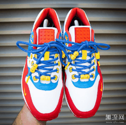 Air Max 1 乐高积木配色开箱测评,好看又好玩的定制配色你心动了吗!