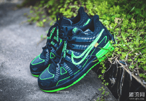 OW x Air Rubber Dunk全新黑绿配色上脚效果 OW x Air Rubber Dunk值得入手吗