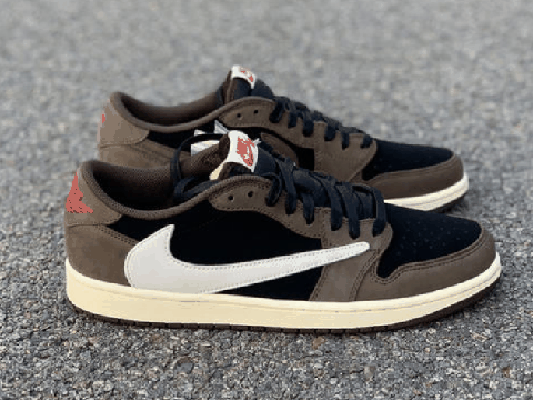 TS x AJ1 low倒钩开箱测评 AJ1倒钩有左右不一样的现象吗