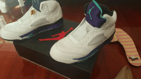 AJ5新鲜王子最新实物曝光 AJ5新鲜王子怎么打孔