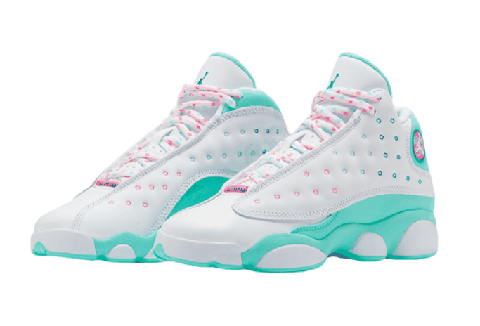 AJ13极光绿配色开箱测评 AJ13适合女孩子穿吗