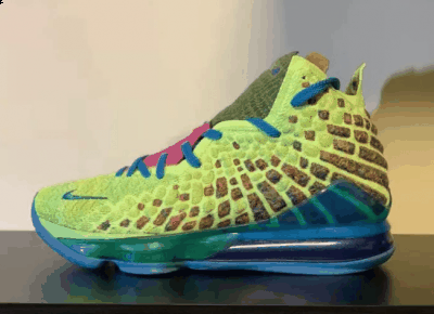 LBJ17全新绿蓝配色开箱潮牌汇潮牌网店测评 LBJ17自搭鸳鸯配色上脚（LBJ17全新绿蓝配色开箱测评 LBJ17自搭鸳鸯配色上脚）