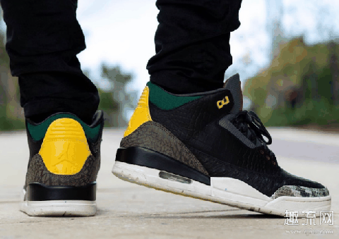 AJ3动物园2.0上脚街拍示范 AJ3动物园怎么洗