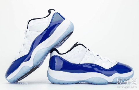 女生专属AJ11 low蓝白康扣实物图赏析 aj11男生可以穿女款吗