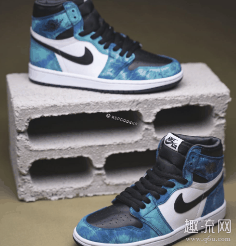 扎染AJ1上脚图赏析 Air Jordan 1 “Tie-Dye”发售信息