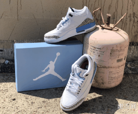 AJ3北卡蓝2020开箱 AJ3北卡蓝会涨价吗