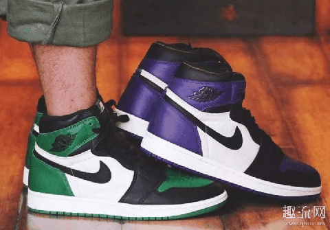 AJ1紫脚趾和绿脚趾哪个好看 AJ1紫脚趾和绿脚趾哪个贵