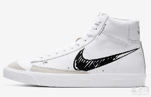 手稿涂鸦设计Blazer Mid'77官图释出 Nike Blazer Mid'77售价如何