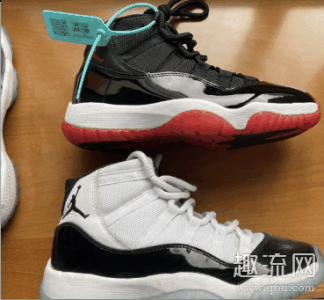 然而看鞋底潮牌商城已经发黄了（AJ11 GS和正常的区别是什么 AJ11 GS有没有气垫）
