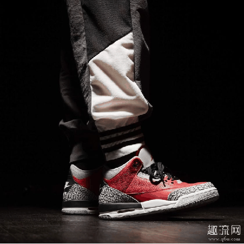 Air Jordan 3 红水泥配色上脚赏析 aj3红水泥配色值得入手吗