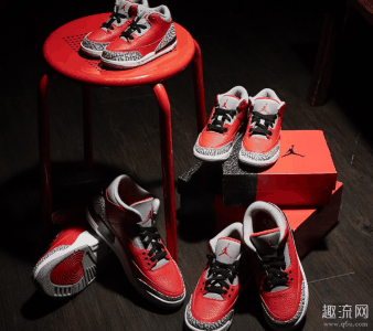 后跟采用了潮牌品牌 Nike Air OG 造型（红水泥AJ3上脚欣赏 红水泥 Air Jordan 3发售信息）