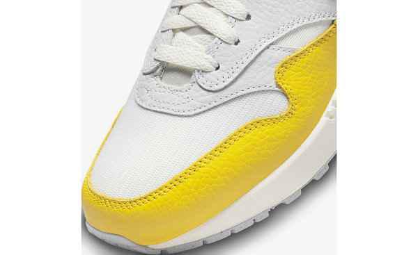  Air Max 1 全新灰白黄配色潮牌鞋款 目前没有明确何时发售（Air Max 1 全新灰白黄配色鞋款释出，夏日气息）