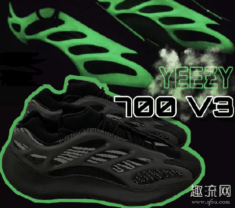 椰子700v3骨架夜光好看吗 Yeezy 700 V3黑魂值得入手吗 