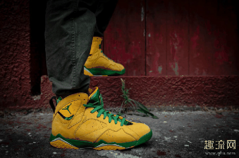 AJ7俄勒冈配色实物赏析 AJ7俄勒冈配色上脚效果