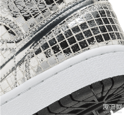 Air Jordan 1 Mid“Disco Ball”明年登场 Air Jordan 1 Mid“Disco 灯球”上脚好看吗