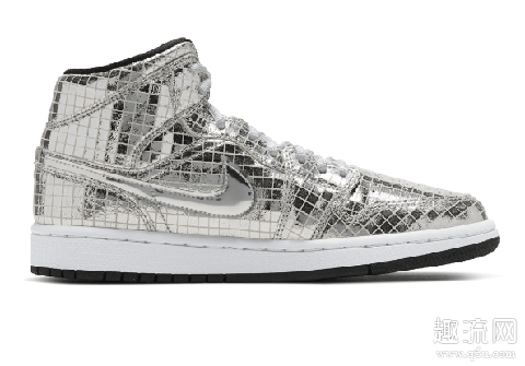 Air Jordan 1 Mid“Disco Ball”明年登场 Air Jordan 1 Mid“Disco 灯球”上脚好看吗