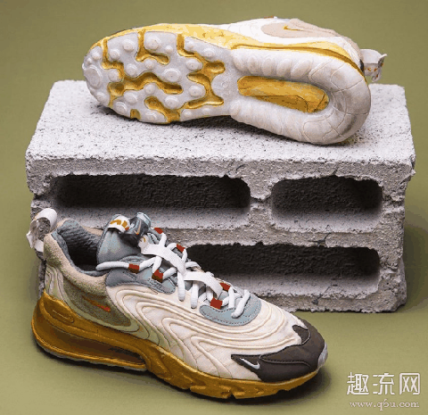多用料拼接Travis Scott x Air Max 270 React明年发售 TS x Nike Air Max 270 React是老爹鞋吗