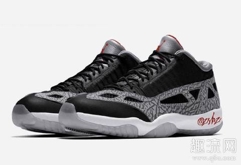 Air Jordan 11 Low IE“黑水泥”渲染图曝光 AJ11与AJ7哪个脚感好