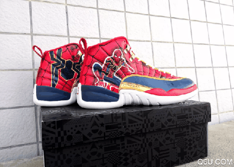 AJ12自制蜘蛛侠开箱测评 AJ12蜘蛛侠谍照赏析