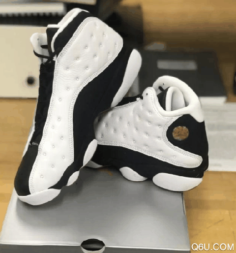 aj13熊猫复刻开箱测评 AJ13鞋带绑法