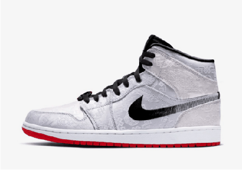 AJ1白丝绸撕开来是什么样 aj1白丝绸刮开好看吗