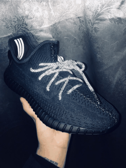 Yeezy黑天使鞋带反光开箱测评 Yeezy黑天使补货货量多少