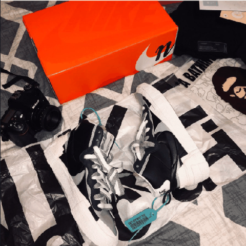 sacai blazer联名黑白开箱测评 耐克sacai blazer脚感怎么样