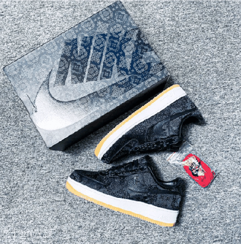 AF1黑色丝绸开箱测评 CLOT x 闪电 x Nike AF1黑丝绸怎么保养