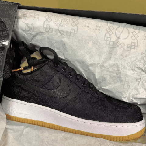 AF1黑色丝绸开箱测评 CLOT x 闪电 x Nike AF1黑丝绸怎么保养