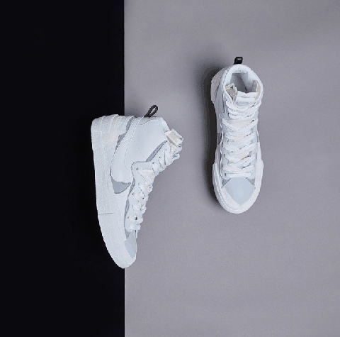 sacai x Nike blazer Mid 全新黑白冷色系列多少钱 sacai x Nike blazer Mid 货量如何