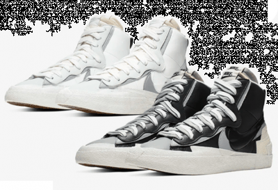 喜欢的朋友可要多加留意了！ Sacai x Nike Blazer Mid 货号：BV0072-100/BV007潮牌资讯2-002 发售日期：10 月 10 日 售价：999元 sacai x Nike blazer Mid 在哪儿发售 目前这两双鞋将在 SNRKS APP 上架（sacai x Nike blazer Mid 全新黑白冷色系列多少钱 sacai x Nike blazer Mid 货量如何）