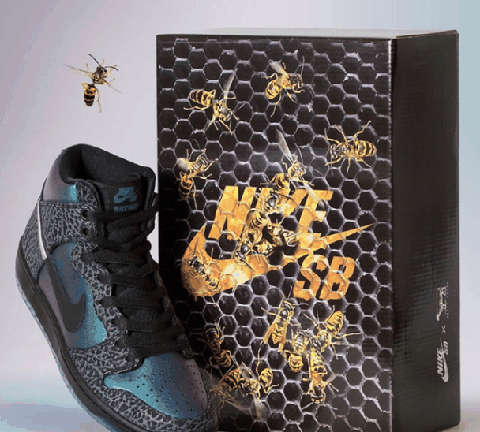 耐克sb dunk 全明星配色开箱测评 black sheep联名dunk sb“黑色大黄蜂”实物赏析