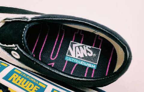 Rhude x Vans黑色开箱测评 Rhude x Vans黑色和蓝色哪个好看