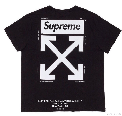 OW X supreme 头像tee单品实物图曝光 supreme和Off White哪个好