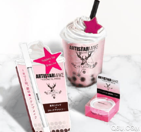 鹿角巷 x ARTISTARMAKE联名发售信息 珍珠奶茶和化妆品你pick哪款
