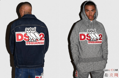 并且在此次合作的 Lo潮牌商城go 中和红色粗体 Dsquared2 融合（Drake潮牌OVO x Dsquared2 2019联名单品发售信息 OVO x Dsquared2 2019联名单品实物赏析）