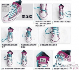 这样穿脱比较方便; 8、剩下潮牌资讯的鞋带放在鞋子里面一起打结处理（匡威高低帮鞋带分别怎么系好看 高帮和低帮鞋带系法推荐）