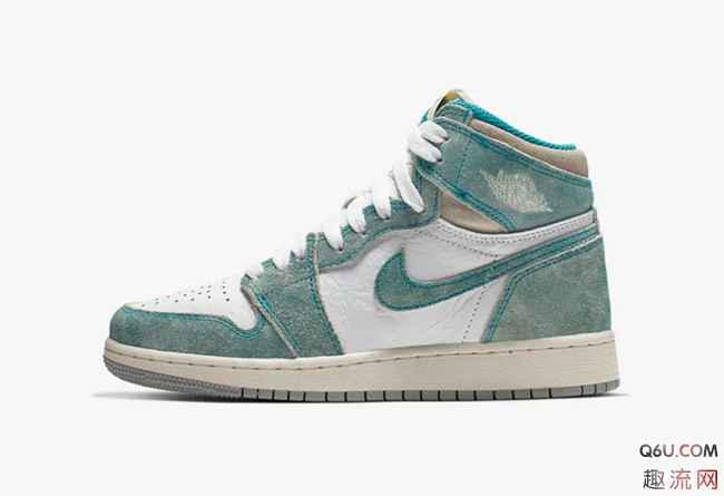 AJ1 “Turbo Green” GS这款鞋卖到补货 AJ1蒂芙尼绿细节赏析