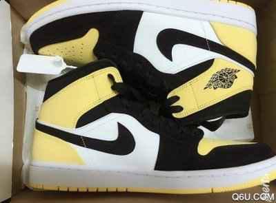  应该是灯潮牌汇潮牌网光的原因（aj1mid黑黄脚趾开箱测评 aj1mid黑黄脚趾材质怎么样）