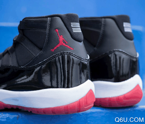 aj11黑红2019复刻最新上脚图 aj11黑红后跟的23会掉吗