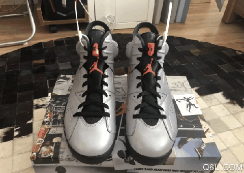 AJ6反光版本开箱 AJ6鞋带系法