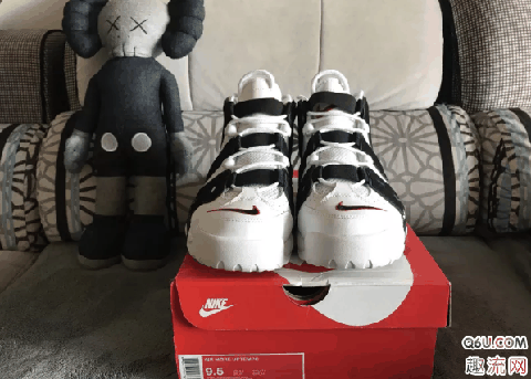 Nike AIR more黑白开箱测评 耐克皮蓬大AIR增高多少
