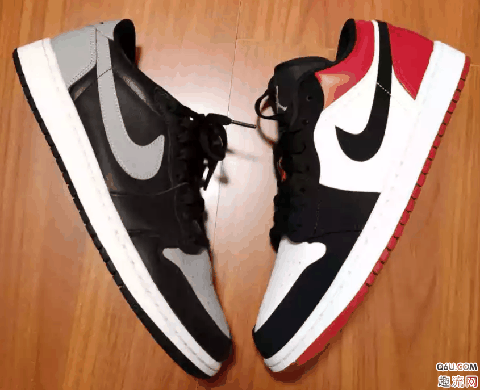 AJ1 low黑脚指和黑灰哪个好看 AJ1 low黑脚指和黑灰实物对比测评