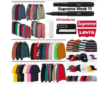 渐渐地Supreme成为潮牌信息了代表纽约街头文化（Supreme 2018 秋冬第 11 周发售单品有哪些 Supreme 2018 秋冬第 11 周发售单品一览）
