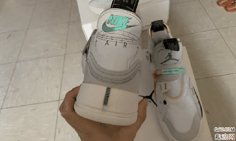 AJ33盐白灰开箱测评 AJ33 vast grey上脚图