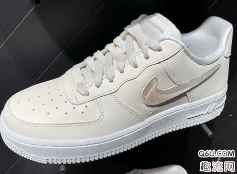 空军一号果冻米白开箱评测 nike air force 1果冻米白低帮实物欣赏