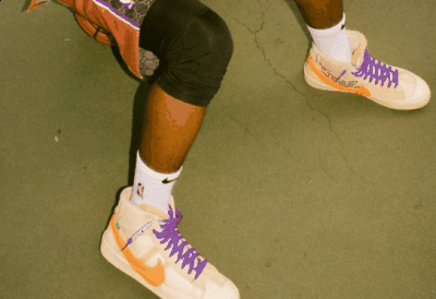 并以奶白色潮牌汇潮牌网店为主体配色（OFF-WHITE x Blazer Mid万圣节什么时候发售 OFF-WHITE x Blazer Mid万圣节上脚图）
