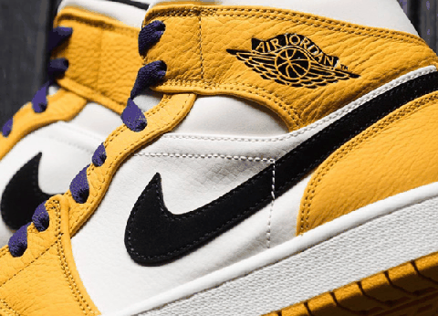 AJ1Mid湖人配色怎么入手 AJ1Mid湖人配色市场价多少钱