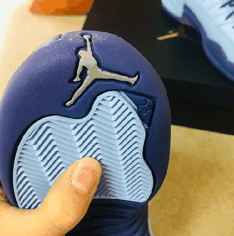 AJ12白蓝实物欣赏 AJ12白蓝细节欣赏