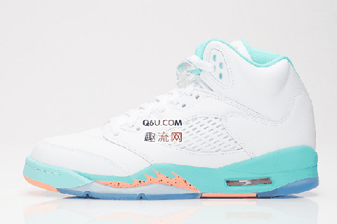 活泼又俏皮！整体潮牌表现不仅质感上乘（AJ5 “Light Aqua” 上脚图欣赏 AJ5 “Light Aqua” 怎么样）